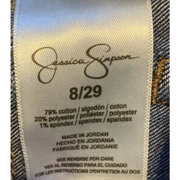 NWT!!! JESSICA SIMPSON Denim Jean Charmer Shorts Women's Size 8/29 - Picture 8 of 13